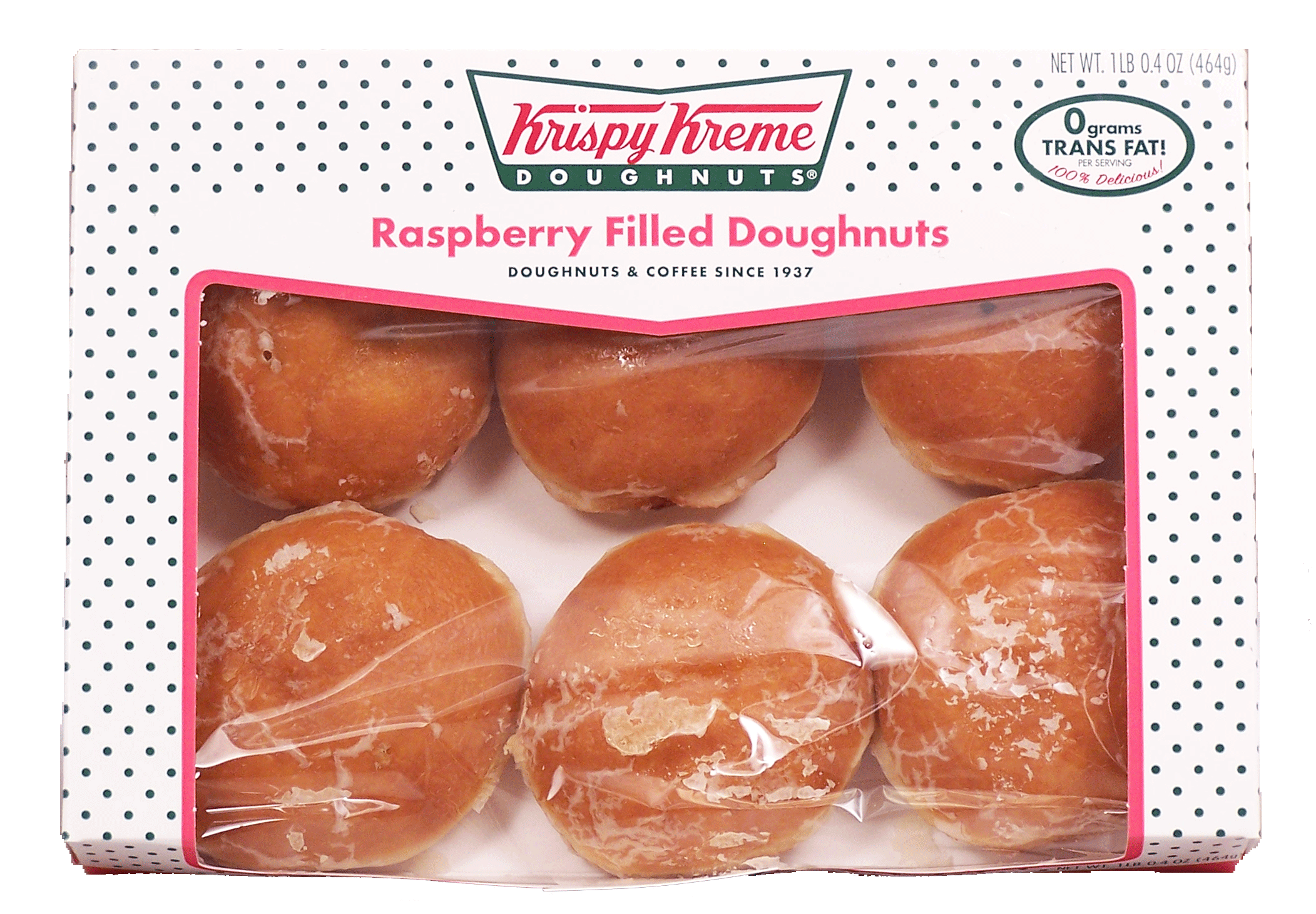 Krispy Kreme  raspberry filled doughnuts, 6-count Full-Size Picture